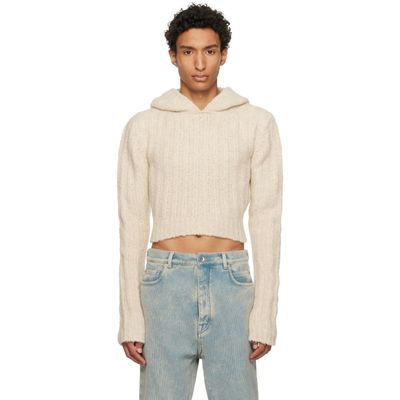 Rick Owens Rick Owens Off-White Tower Cropped Hoodie