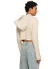 Rick Owens Rick Owens Off-White Tower Cropped Hoodie - 3