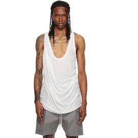 Rick Owens Rick Owens Off-White Tower Draped Pony Tank Top