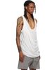 Rick Owens Rick Owens Off-White Tower Draped Pony Tank Top - 2