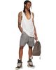 Rick Owens Rick Owens Off-White Tower Draped Pony Tank Top - 4