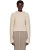 Rick Owens Rick Owens Off-White Tower Pullover Cropped Hoodie - 1