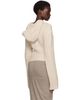 Rick Owens Rick Owens Off-White Tower Pullover Cropped Hoodie - 3
