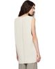 Rick Owens Rick Owens Off-White Tower Wool Knit V Neck Vest - 3