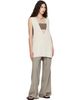 Rick Owens Rick Owens Off-White Tower Wool Knit V Neck Vest - 4