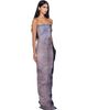 Rick Owens Rick Owens Pink & Navy Tower Bustier Denim Maxi Dress - 2