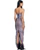 Rick Owens Rick Owens Pink & Navy Tower Bustier Denim Maxi Dress - 3
