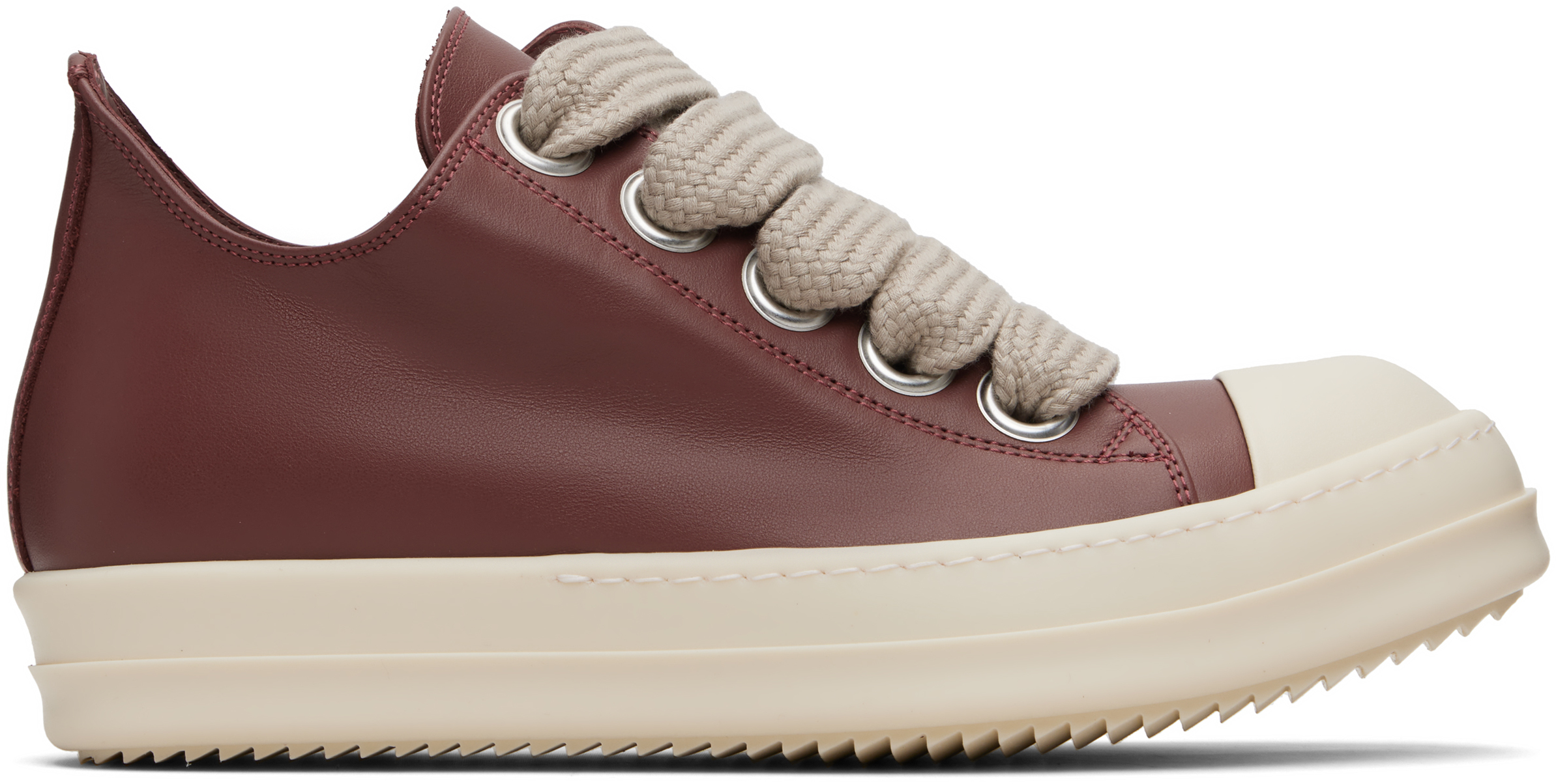 Rick Owens - Pink Concordians Jumbolace Low Sneaks Sneakers
