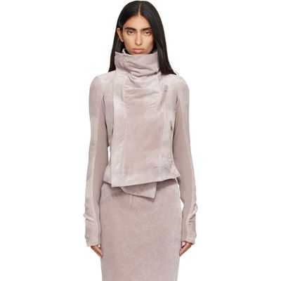 Rick Owens Rick Owens Pink Tower Classic Biker Jacket