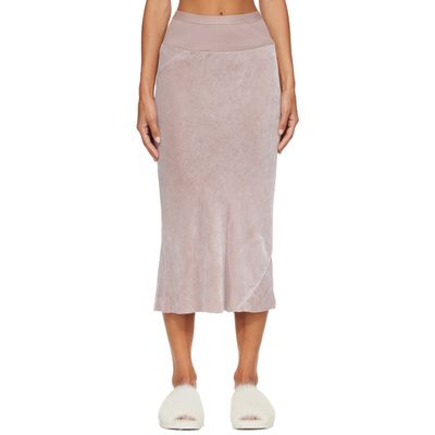 Rick Owens Rick Owens Pink Tower Knee Bias Midi Skirt