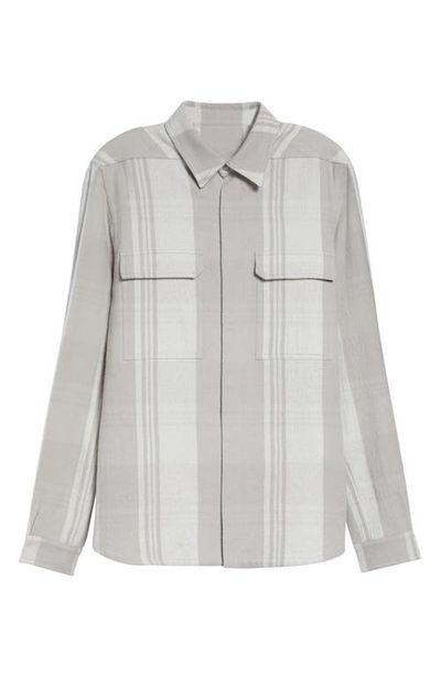 Rick Owens Rick Owens Plaid Cotton & Wool Overshirt