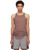Rick Owens Rick Owens Purple Tower Basic Rib Tank Top - 1
