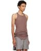 Rick Owens Rick Owens Purple Tower Basic Rib Tank Top - 2