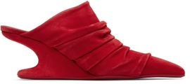 Rick Owens Rick Owens Red Temple Cantilever 6 Sharp Sabot Heels