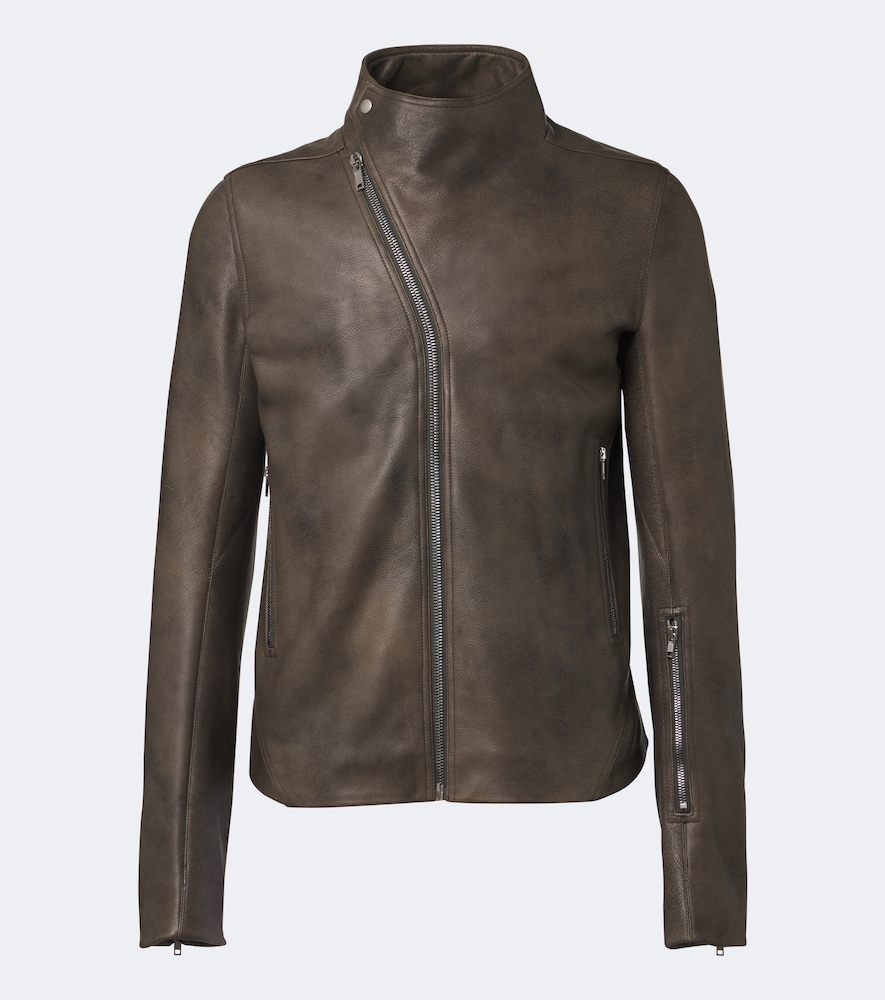 Rick Owens - Release leather biker jacket