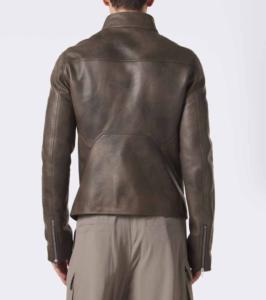 Rick Owens - Release leather biker jacket
