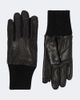 Rick Owens Rick Owens Ribbed-knit leather gloves - 1