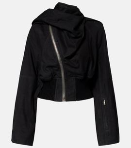 Rick Owens Rick Owens Scarf Flight leather jacket