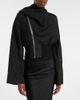 Rick Owens Rick Owens Scarf Flight leather jacket - 2