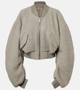 Rick Owens Rick Owens Secchia alpaca and wool-blend bomber jacket