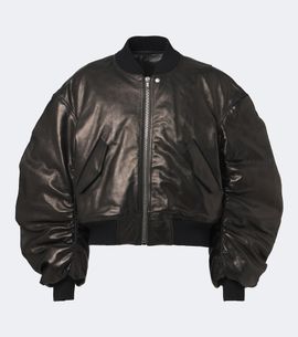 Rick Owens Rick Owens Secchia Flight leather down jacket