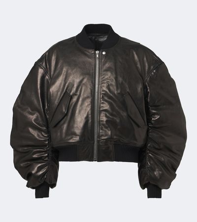Rick Owens Rick Owens Secchia Flight leather down jacket