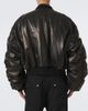 Rick Owens Rick Owens Secchia Flight leather down jacket - 4