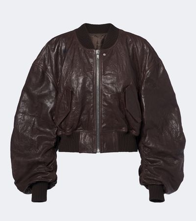 Rick Owens Rick Owens Secchia leather bomber jacket