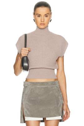 Rick Owens Rick Owens Short Sleeve Turtleneck Sweater