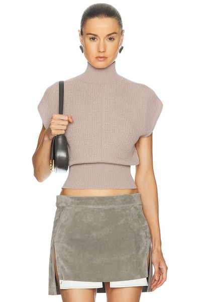 Rick Owens Rick Owens Short Sleeve Turtleneck Sweater