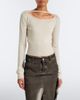 Rick Owens Rick Owens Slashed cut-out cropped virgin wool sweater - 2