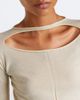 Rick Owens Rick Owens Slashed cut-out cropped virgin wool sweater - 3