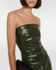 Rick Owens Rick Owens Strapless denim gown - 4