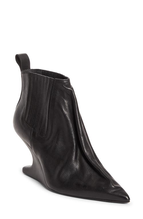Rick Owens Rick Owens Taco Pointed Toe Wedge Chelsea Boot