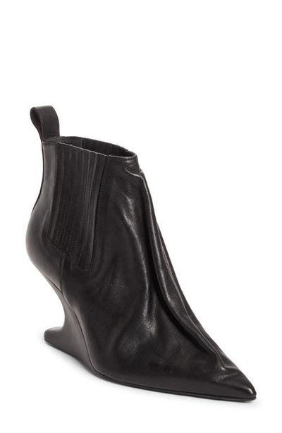 Rick Owens Rick Owens Taco Pointed Toe Wedge Chelsea Boot