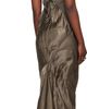 Rick Owens Rick Owens Taupe Temple Combo Slip Maxi Dress - 3