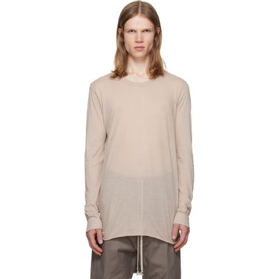 Rick Owens Rick Owens Taupe Tower Basic LS T-shirt