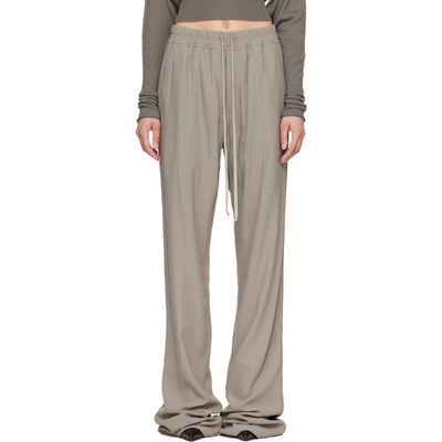 Rick Owens Rick Owens Taupe Tower Dietrich Drawstring Lounge Pants