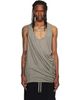 Rick Owens Rick Owens Taupe Tower Draped Pony Tank Top - 1