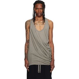Rick Owens Rick Owens Taupe Tower Draped Pony Tank Top