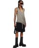 Rick Owens Rick Owens Taupe Tower Draped Pony Tank Top - 4