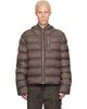Rick Owens Rick Owens Taupe Tower Hooded Down Jacket - 1
