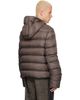 Rick Owens Rick Owens Taupe Tower Hooded Down Jacket - 3