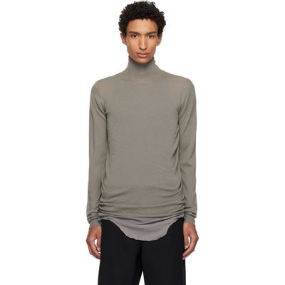 Rick Owens Rick Owens Taupe Tower Level Turtleneck