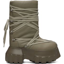 Rick Owens Rick Owens Taupe Tower Megalace Lunar Mega Tractor Boots