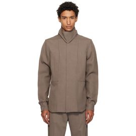 Rick Owens Rick Owens Taupe Tower Outershirt Jacket