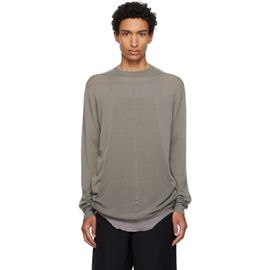 Rick Owens Rick Owens Taupe Tower Oversized Level Sweater