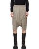Rick Owens Rick Owens Taupe Tower Pods Cargo Shorts - 1
