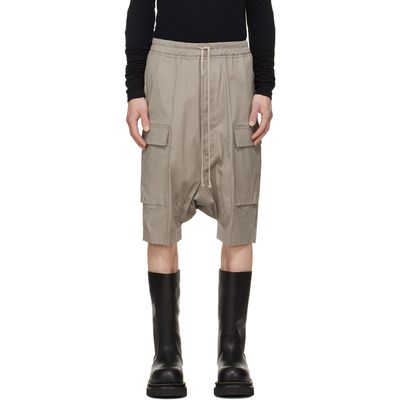 Rick Owens Rick Owens Taupe Tower Pods Cargo Shorts