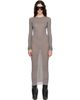 Rick Owens Rick Owens Taupe Tower Rib LS Midi Dress - 1